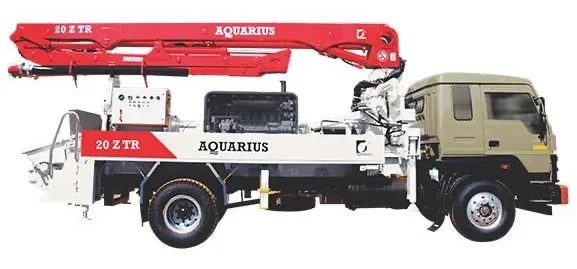 Truck-mounted boom concrete pump